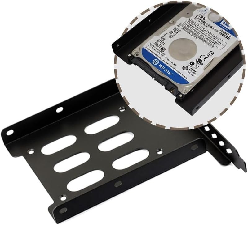 KOOBOOK 2Pcs 2.5" to 3.5" Hard Drive Tray Sturdy Holder Easy Install PCI SSD HDD Mounting Bracket with Wear Resistant Features for Hard Drive Conversion - Image 5